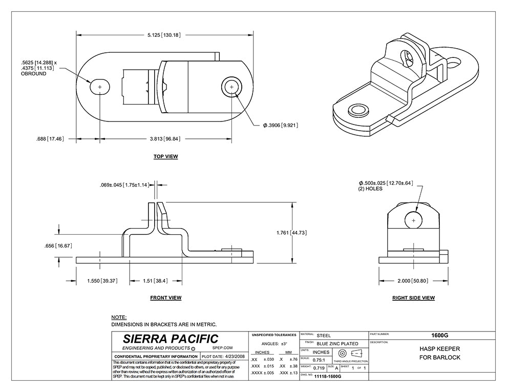 Side Door Hasp for Enclosed Trailers, United02