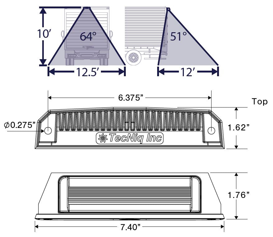High Output Surface Mount Load Light - D30-WB00-1
