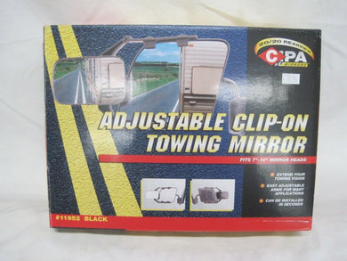 Tow Mirror, Adjustable black Clip-on Towing mirror 7