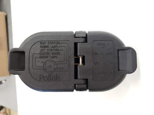 7-way RV Round 4-flat Trailer Wiring Plug - F7M4, BKM4