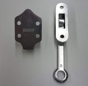 4" Door Holder, Aluminum Hook and Keeper, I-DHB-AL-4