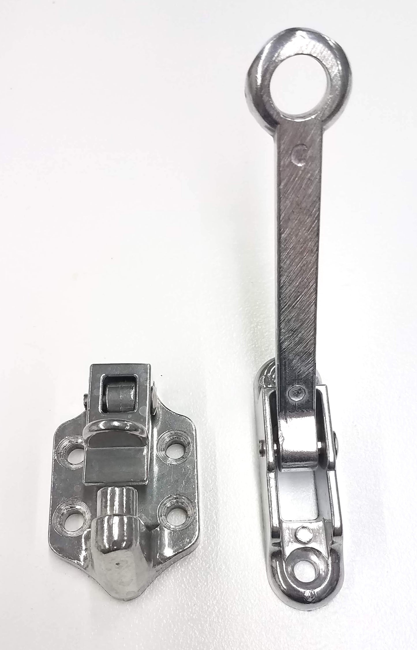 4" Door Holder, Aluminum Hook and Keeper, I-DHB-AL-4