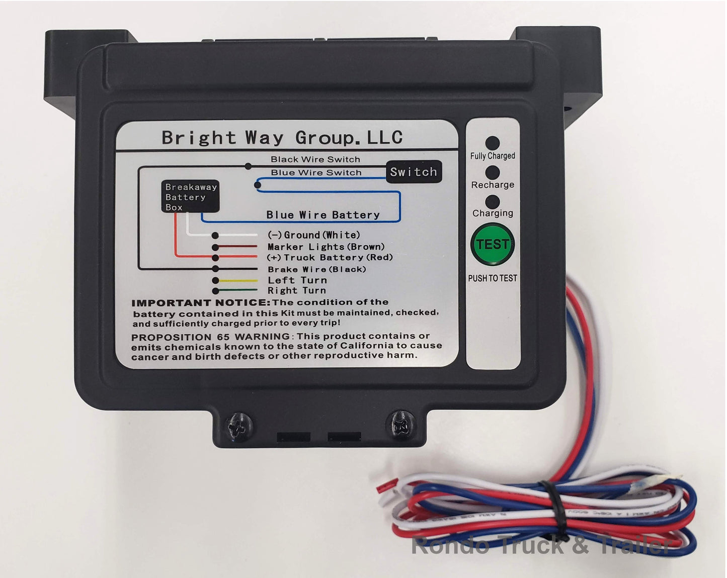Trailer Breakaway Kit W/ Battery - Top Load Style 2308