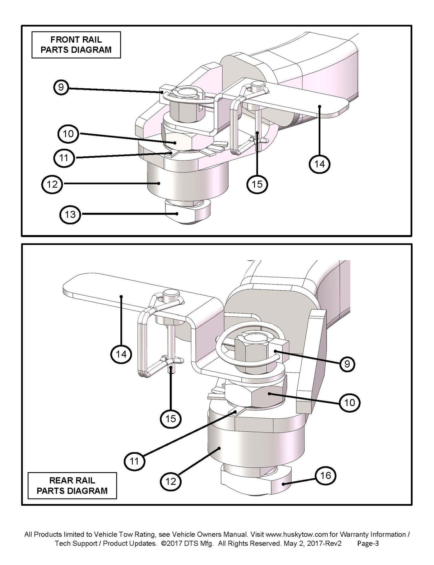 Husky Puck System 5th Wheel Adapter - 33009