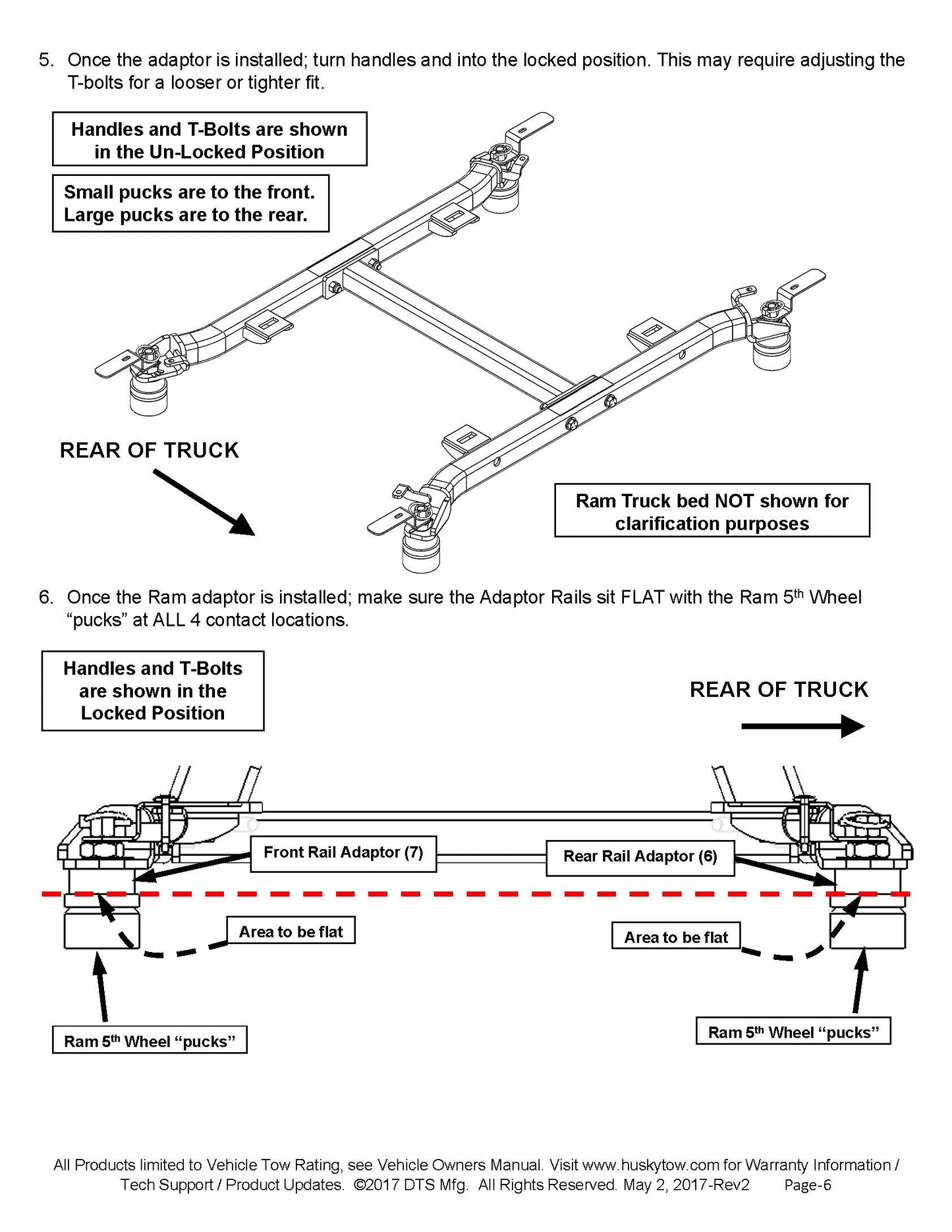 Husky Puck System 5th Wheel Adapter - 33009