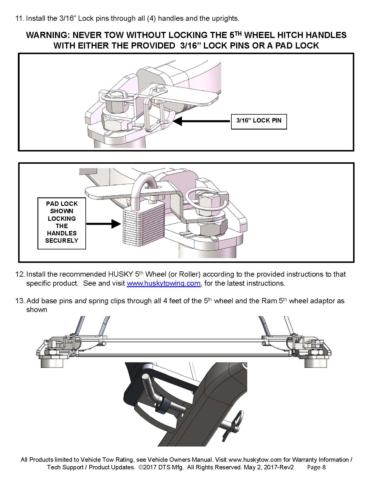 Husky Puck System 5th Wheel Adapter - 33009