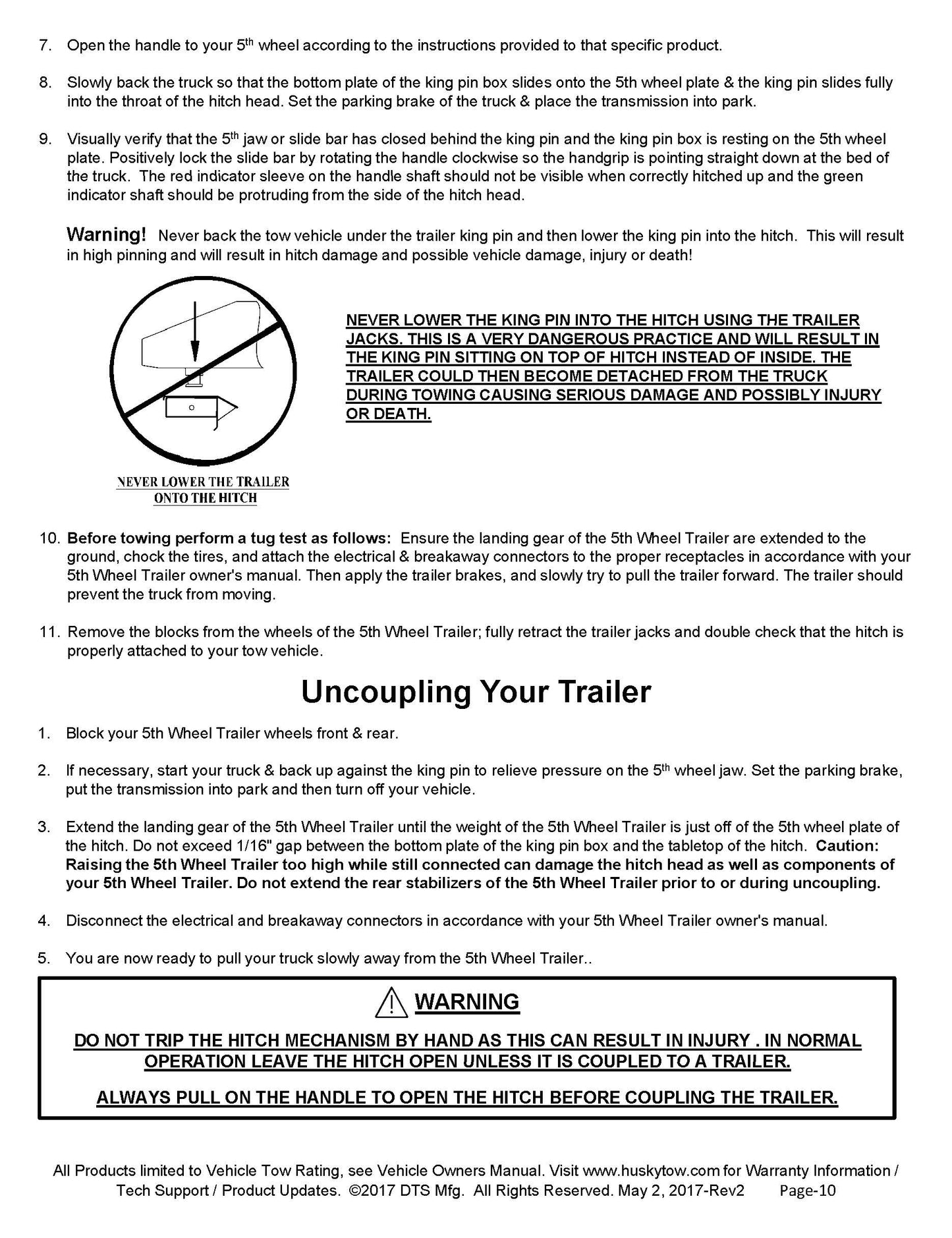Husky Puck System 5th Wheel Adapter - 33009
