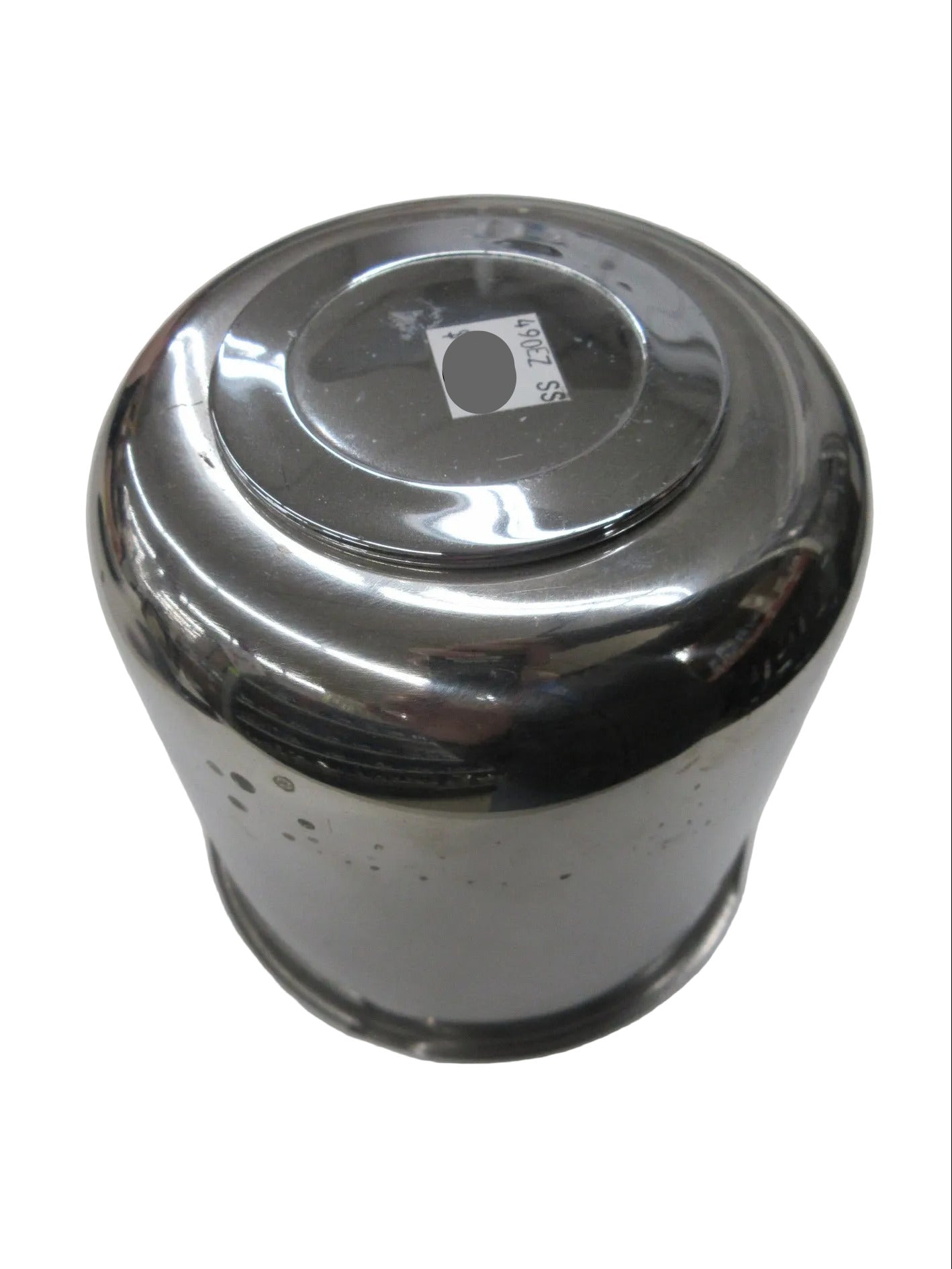 Center Cap for 8 Lug, 4.90" Stainless Steel - 490EZ-SS