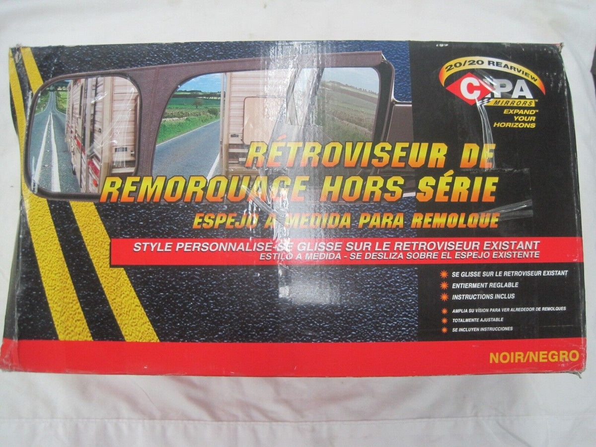 CIPA Custom Towing Mirror Pair Black Slide-On - GM Truck SUV 1999-2005 - 10800