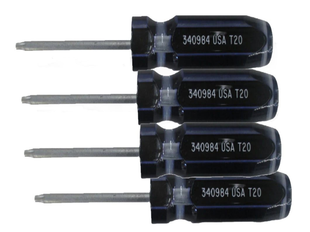 4 pack - Torx T20 Screwdriver 340984