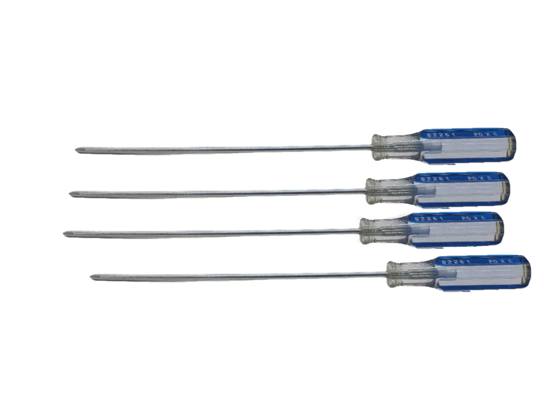 #0 x 6 Inch Pratt-Read Phillips Screwdriver - 4 Pack- 82251
