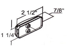 Load image into Gallery viewer, 2.5 Inch Clear Surface Mount Marker Light With 3 LED&#39;s - 5622304