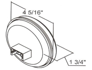 4 Inch Round Backup Light with 7 LED's - 5624356