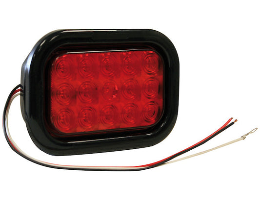 5.33" Red Rectangular light, 15 Leds - 5625115
