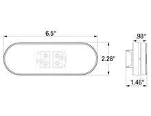 Load image into Gallery viewer, 6 Inch Oval Combination Stop/Turn/Tail &amp; Backup Light Kit - 5626131