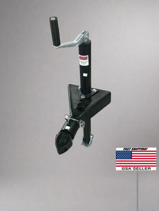 RAM 2" Bulldog Style Trailer Coupler, Jack and Foot, CA5190B, TJA2000B, 28270