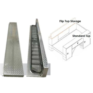 Clearance! Aluminum Flip top tool box Dakota & CM Service Body Fits:9'2" bed OEM - 7180716