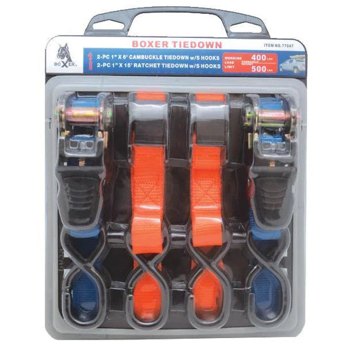 Pair of Cam Buckle and Ratchet straps - 77047