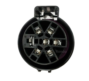 7-way RV Round 4-flat Trailer Wiring Plug, Bracket & Harness - F7M4, BKM4, OE12, 31980 (6)