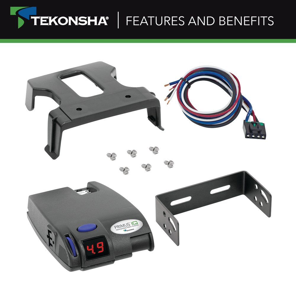 Tekonsha Primus™ IQ Electronic Brake Controller for 1 to 3 Axle Trailers - 90160