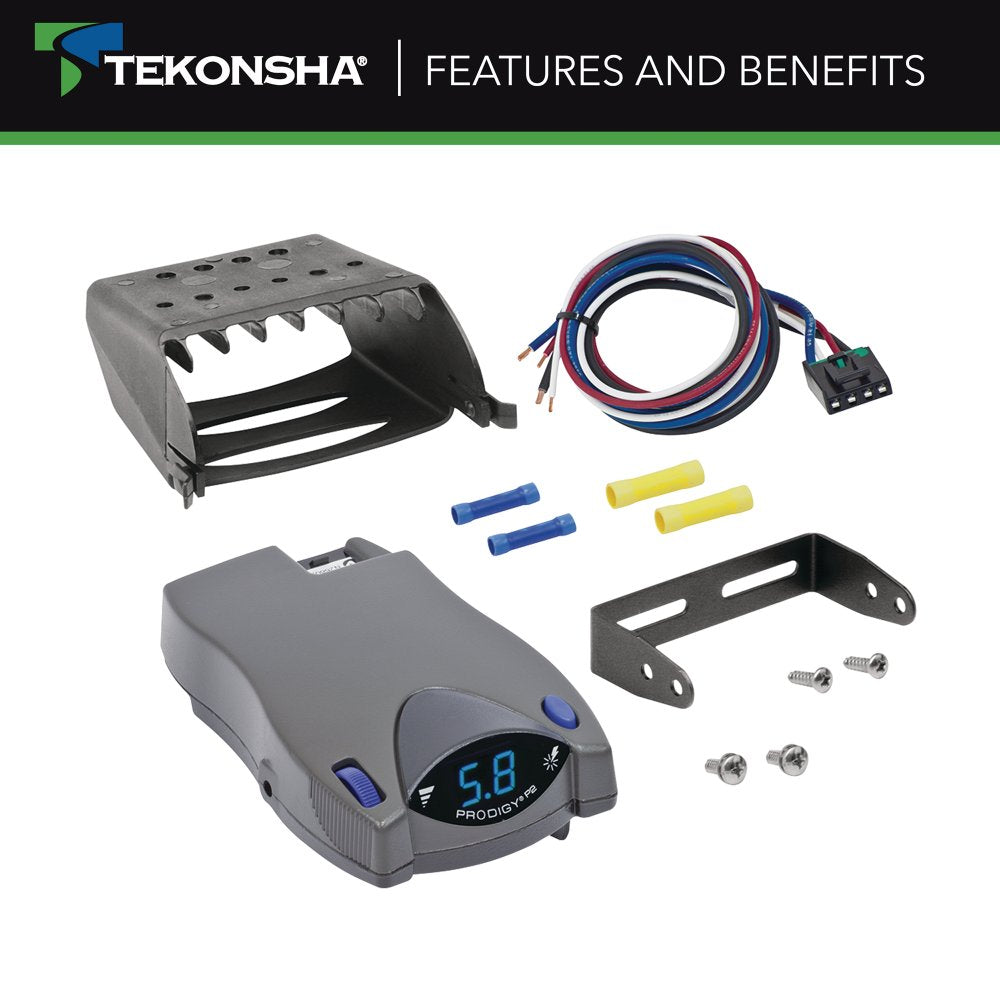 Tekonsha Prodigy® P2 Electronic Brake Controller- 1 to 4 Axle Trailers - 90885