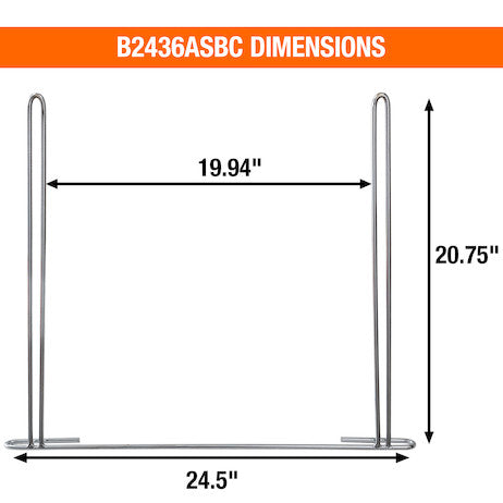 Anti-Sail Brackets, Chrome Plated - B2436ASBC