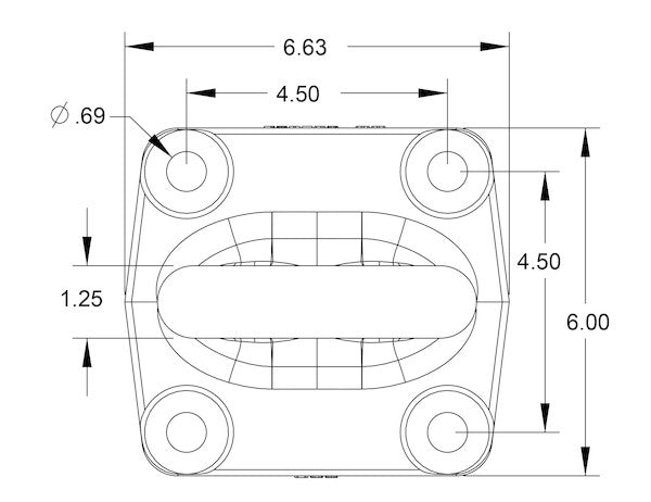 Forged 2.5" Pintle Ring 42k, BDB125015