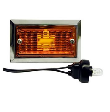 3.75" Amber Rectangular Clearance / Marker Trailer Light - 126A