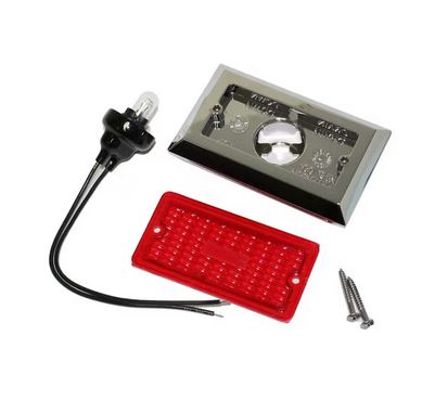 3.75" Red Rectangular Clearance / Side Marker Light - 126R