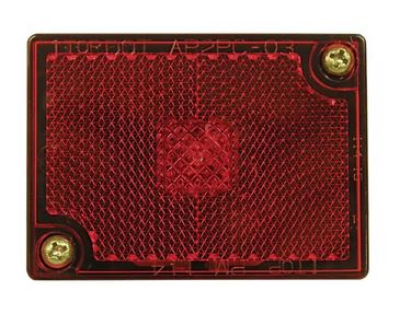 Red Rectangular Clearance / Marker Light with Stud Mount - 114R