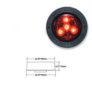 LED 2.5" Red, Marker Light, 003-02-342