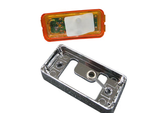 Marker / Clearance Light with Chrome Base - Amber - MCL-91AB