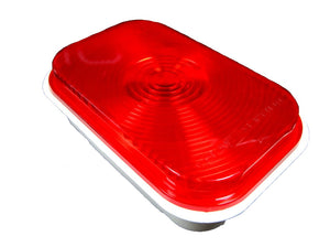 3x5 Rectangle Red Light, grommet and pigtail -   ST-33RB, A-33GB, A-45PB