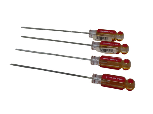 1/8" x 6"  Master Mechanic Flat Screwdriver - 4 Pack-  127274