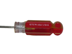 1/8" x 6"  Master Mechanic Flat Screwdriver - 4 Pack-  127274