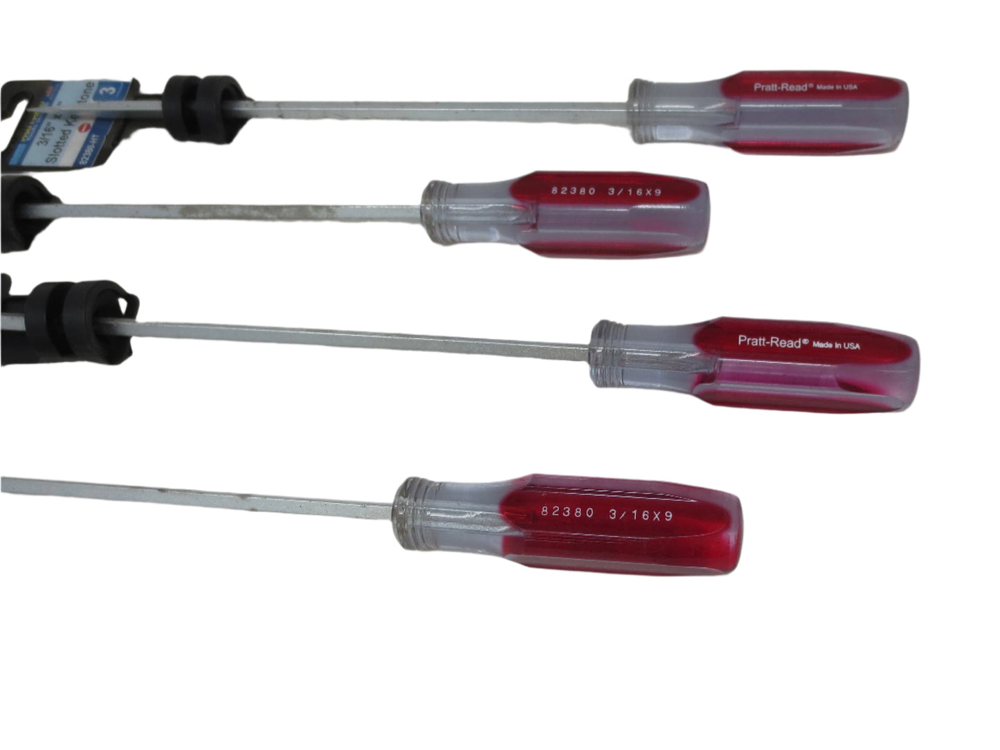 3/16" x 9"  Pratt-Read Flat Screwdriver - 4 Pack - 82380
