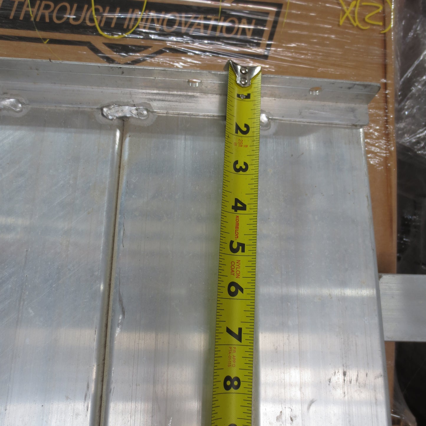 New Aluminum Solid Front panel 81" wide x 12" high for Aluma 81 series trailers 41789