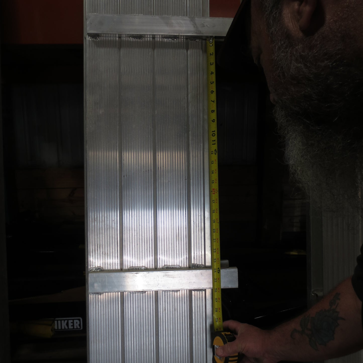 New Aluminum Solid Front panel 81" wide x 12" high for Aluma 81 series trailers 41789