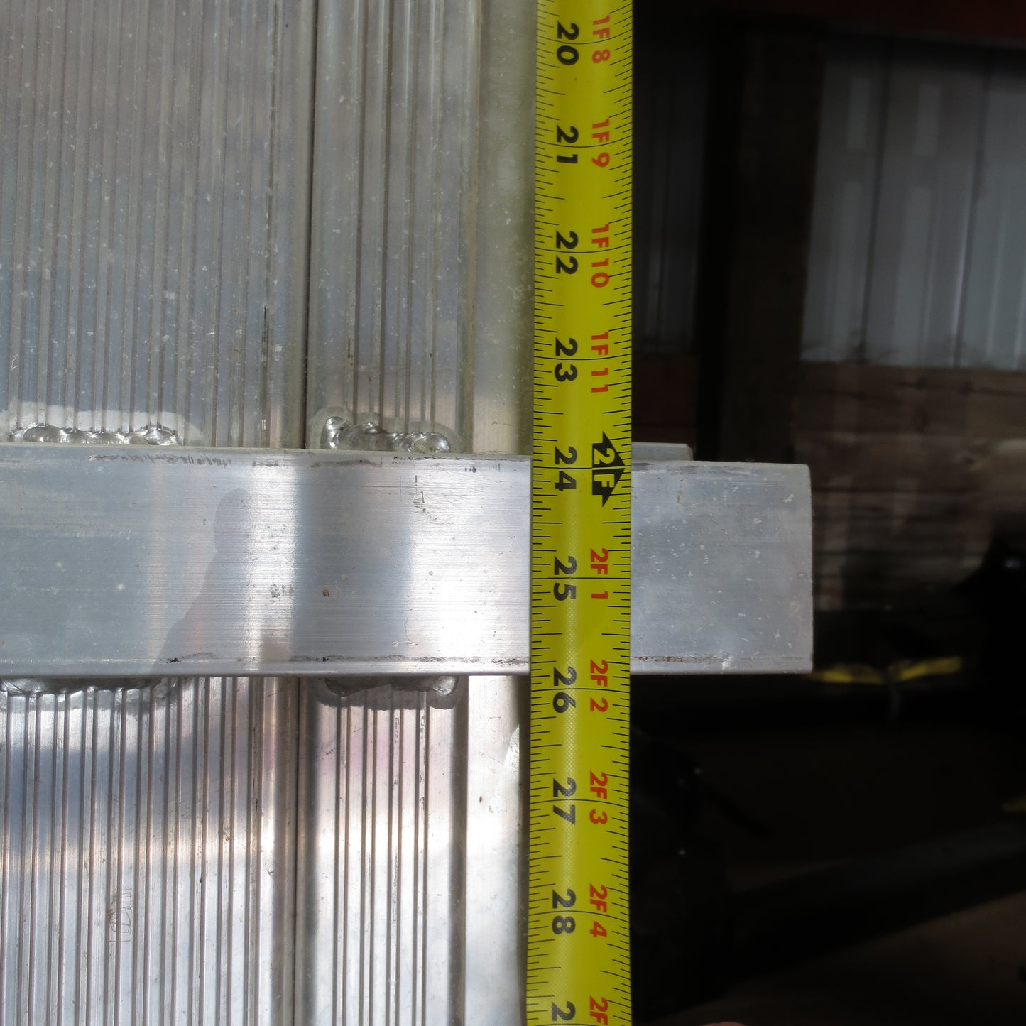 New Aluminum Solid Front panel 81" wide x 12" high for Aluma 81 series trailers 41789