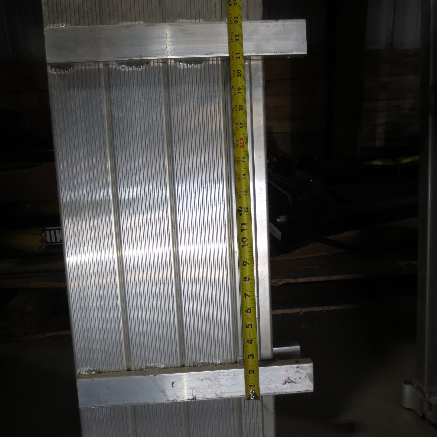 New Aluminum Solid Front panel 81" wide x 12" high for Aluma 81 series trailers 41789