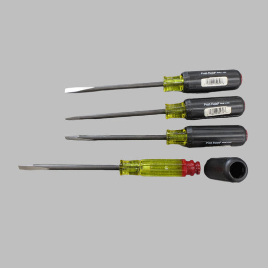 Pratt Read 5/16" x 6" Flat Screwdriver - 4 Pack - 35939