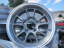 Load image into Gallery viewer, Hi-Spec Aluminum Spoke 14&quot;  Gunmetal Gray and Silver Trailer Wheel Rim 5 Lug 4.5