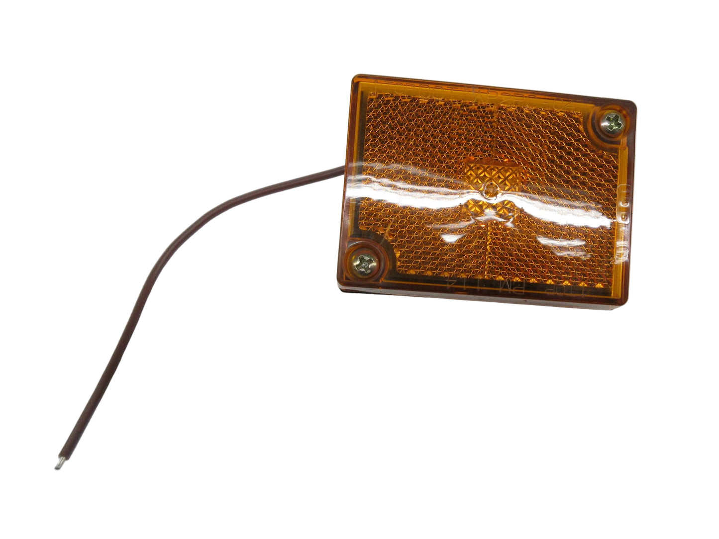 Amber Rectangular Clearance / Marker Trailer Light with Stud Mount - 114A