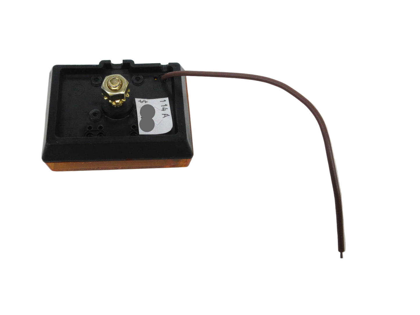 Amber Rectangular Clearance / Marker Trailer Light with Stud Mount - 114A