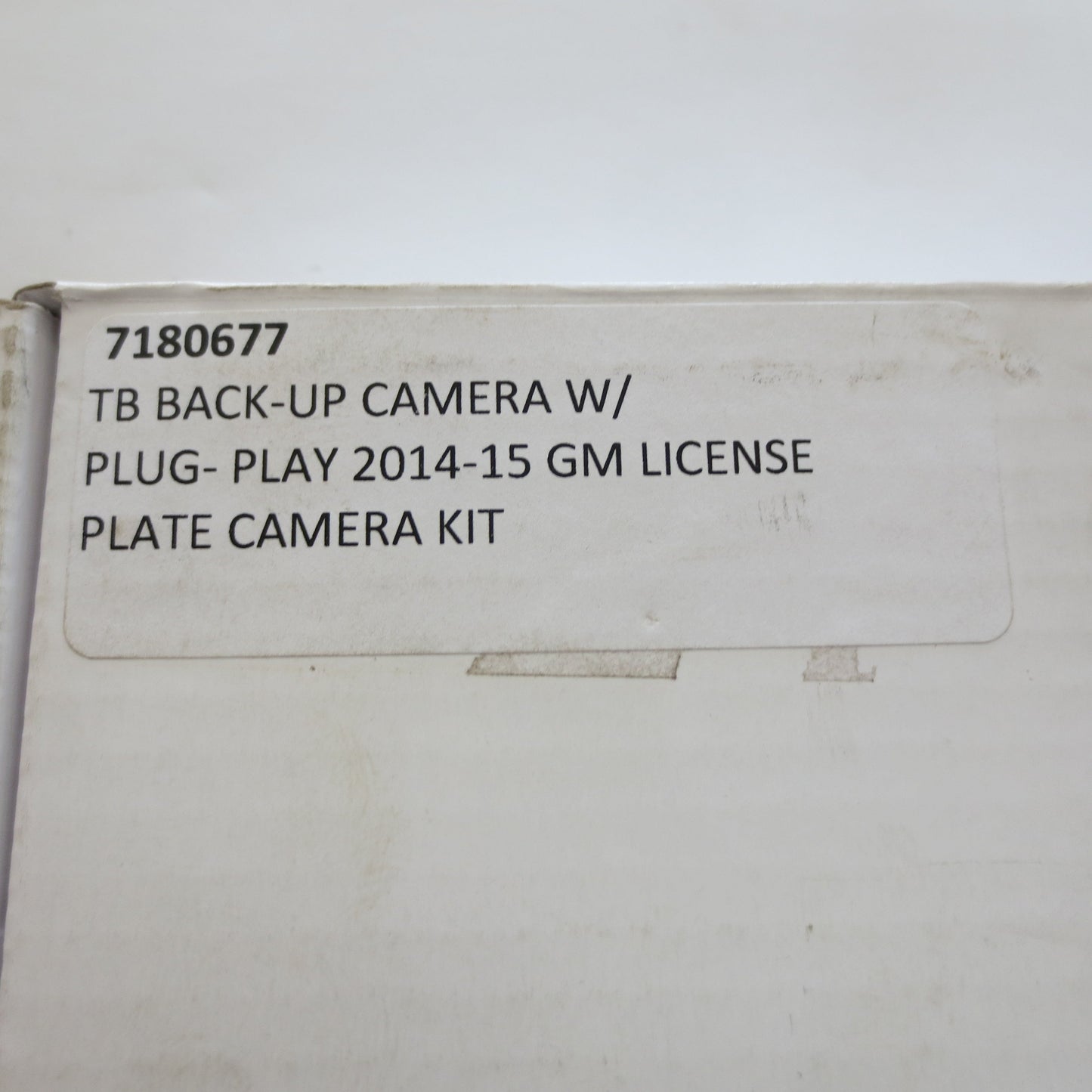 2014-2015 GM Backup License Plate Camera Kit - 7180677
