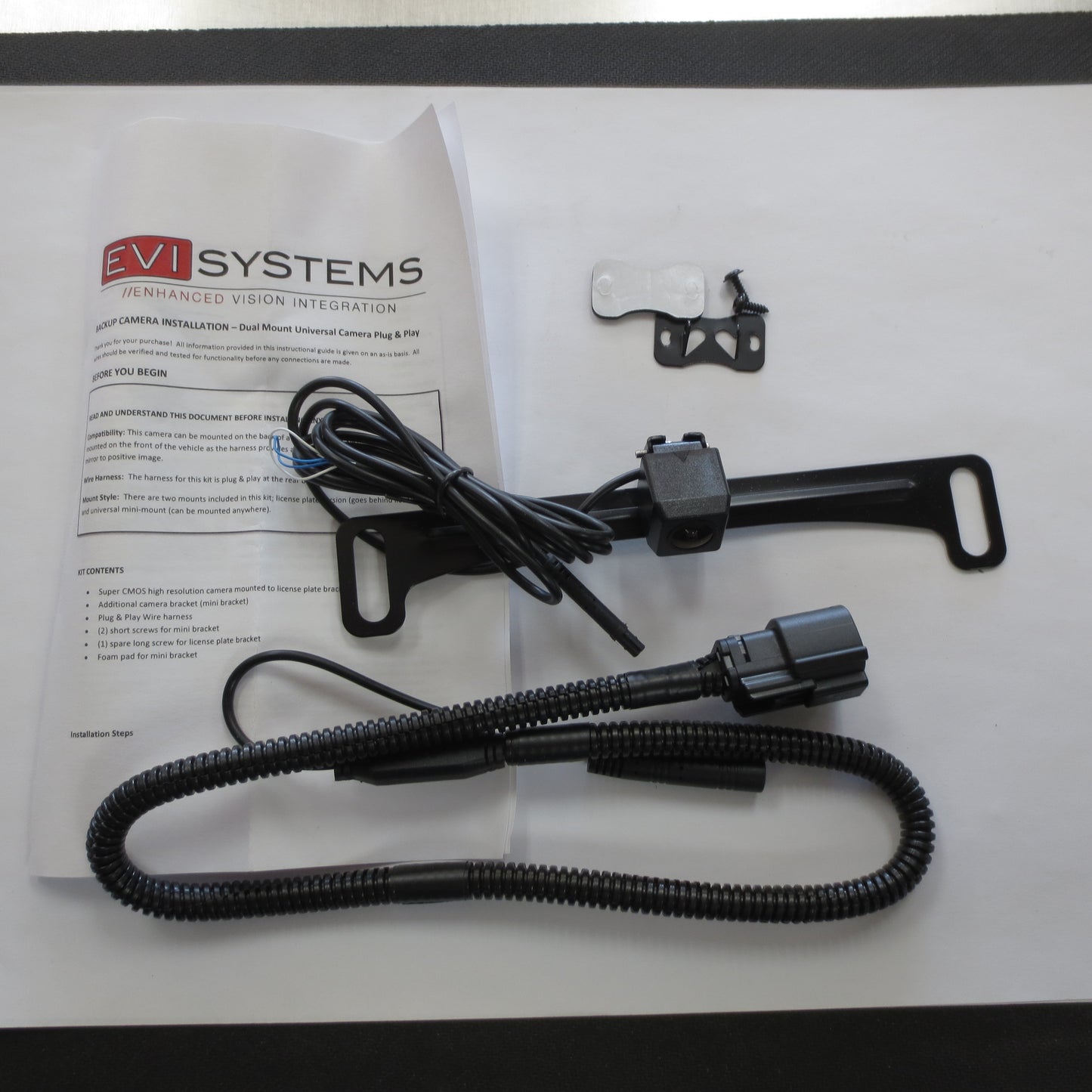 2014-2015 GM Backup License Plate Camera Kit - 7180677