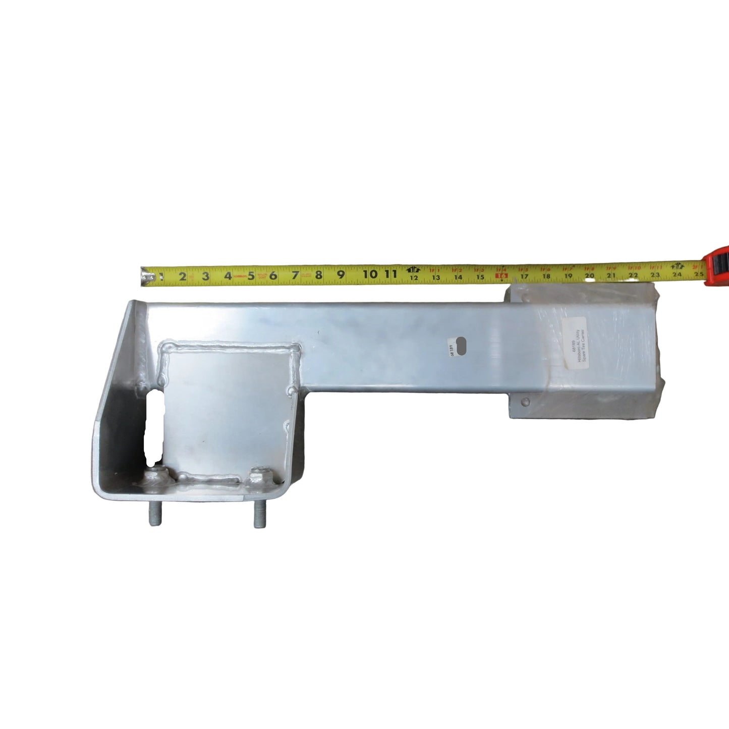Aluminum spare tire with measuring stick