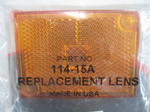 Amber Clearance / Marker Light Replacement Lens 114-15A