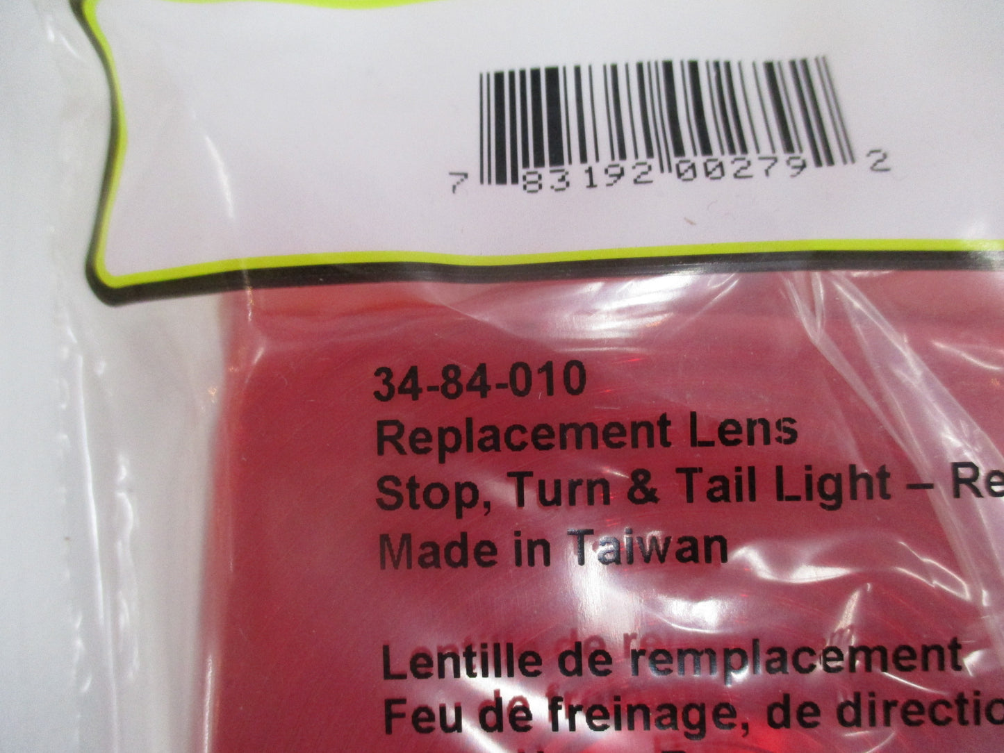 Red Lens for Bargman #84 and #86 Lights - 34-84-010