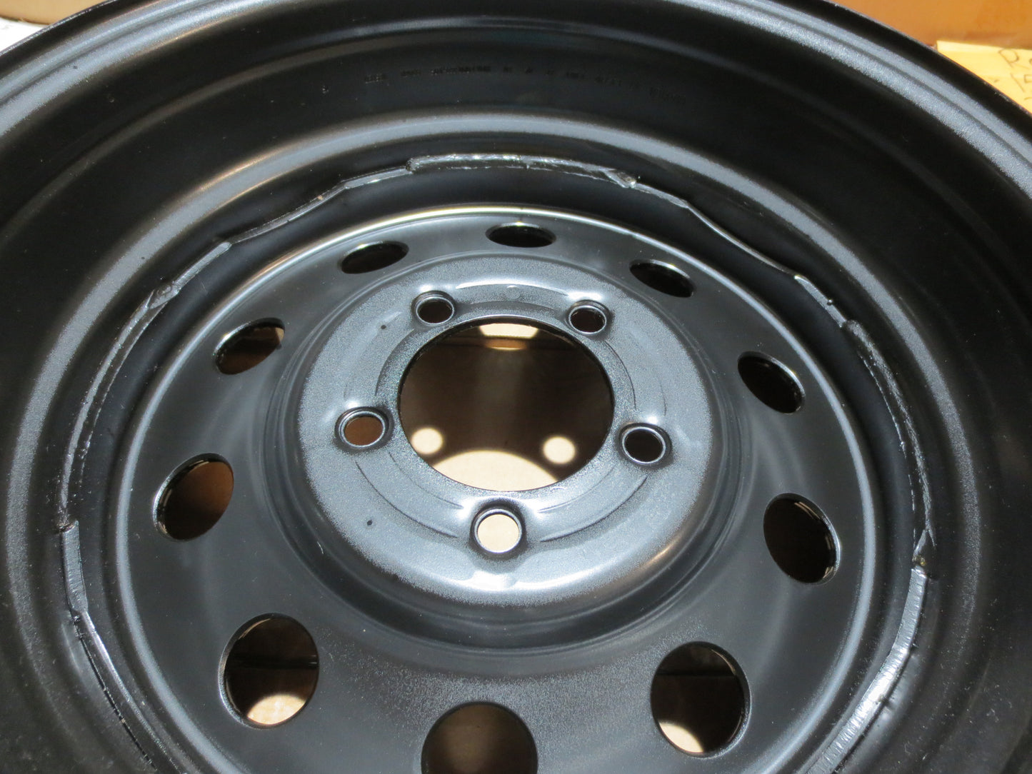 New Trailer Steel BLACK Mod 15" x 6 Wheel 5 LUG Rim 5 on 4.5" Bolt Pattern 2830#